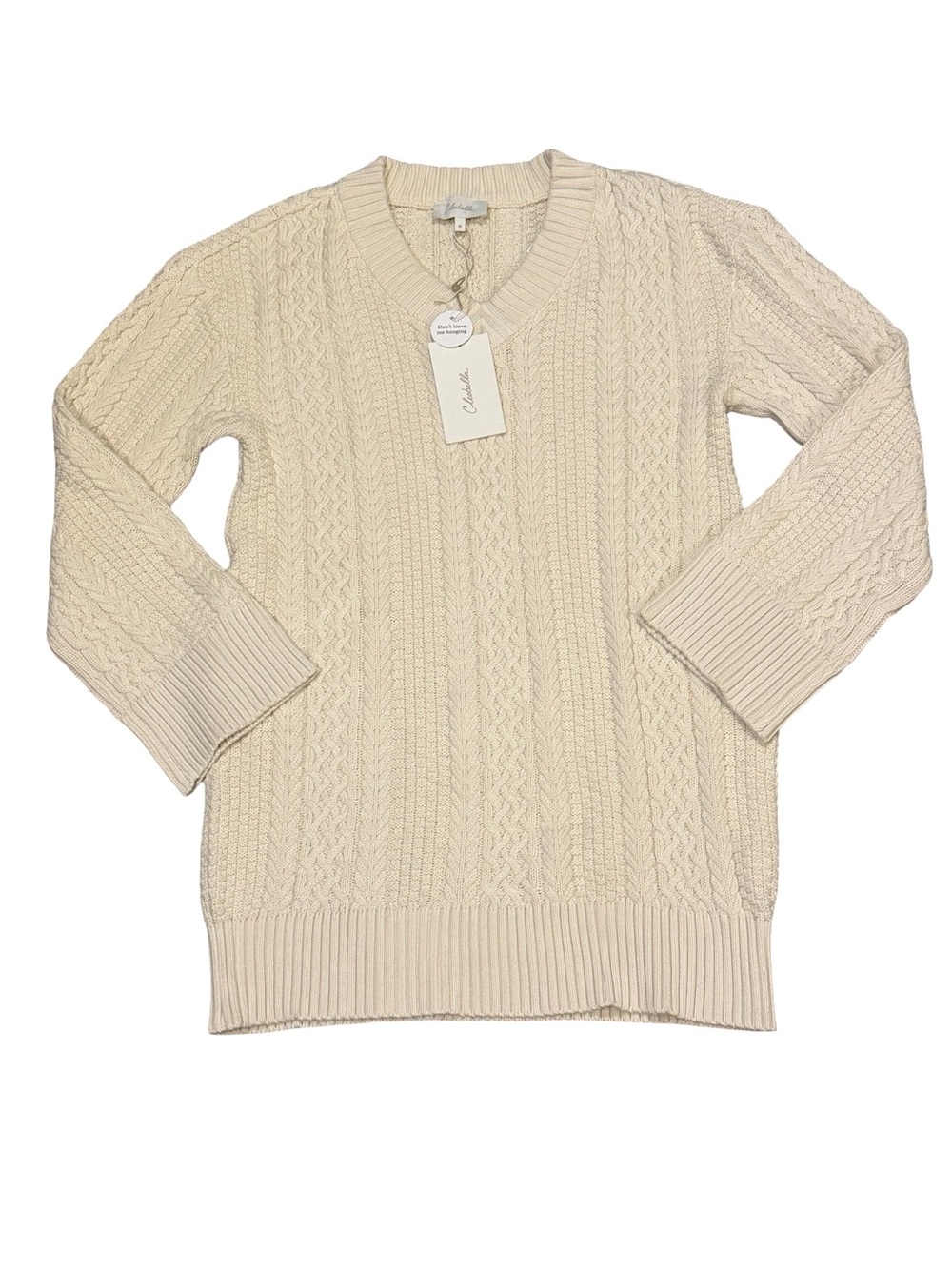 Cleobella Amira Mini Sweater Dress Ivory M NWT - Picture 5 of 12